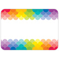 Painted Palette Rainbow Scallops Labels