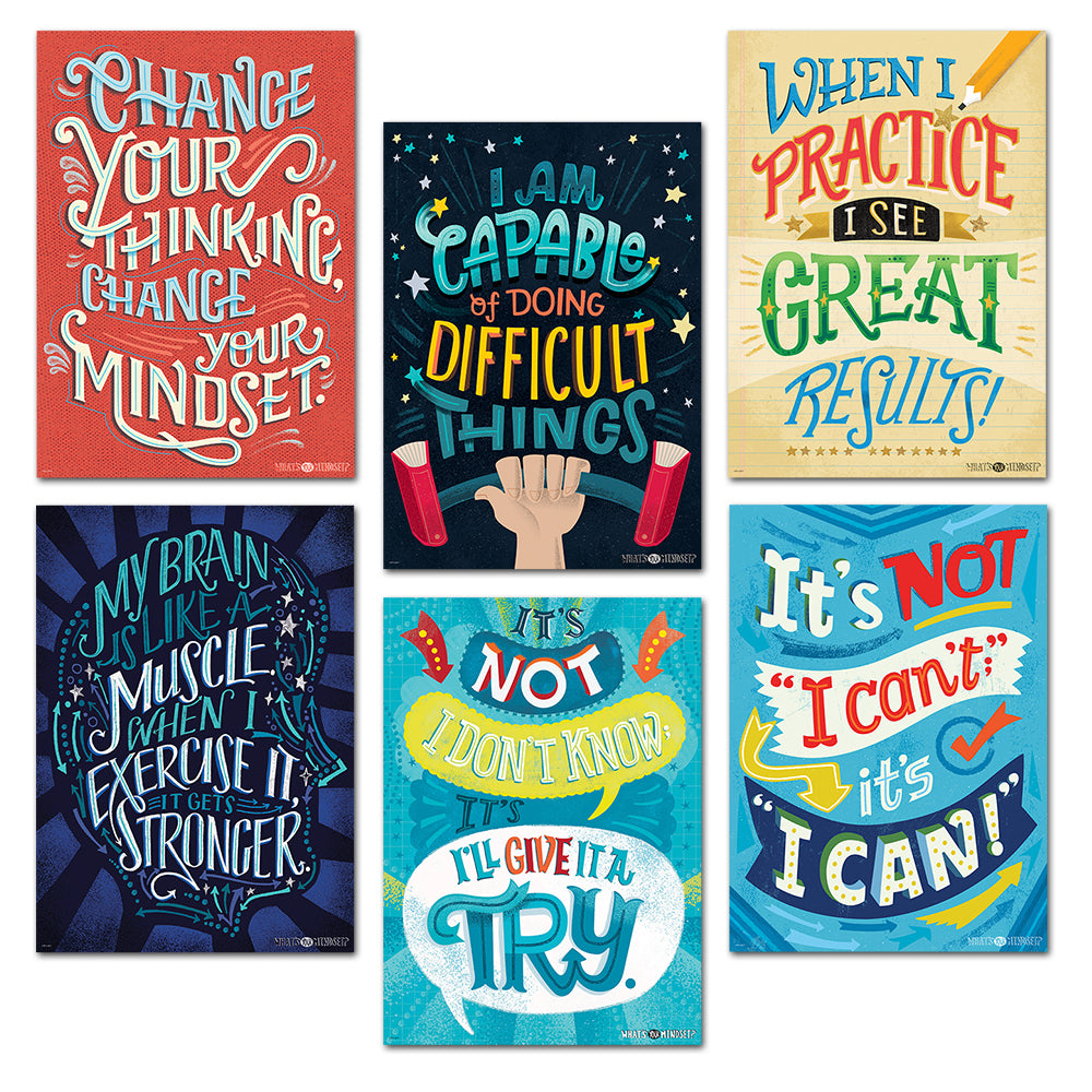 Mindset Inspire U 6-Poster Convenience Pack