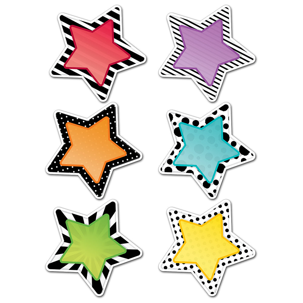 Bold & Bright Stars 10" Designer Cut-Outs