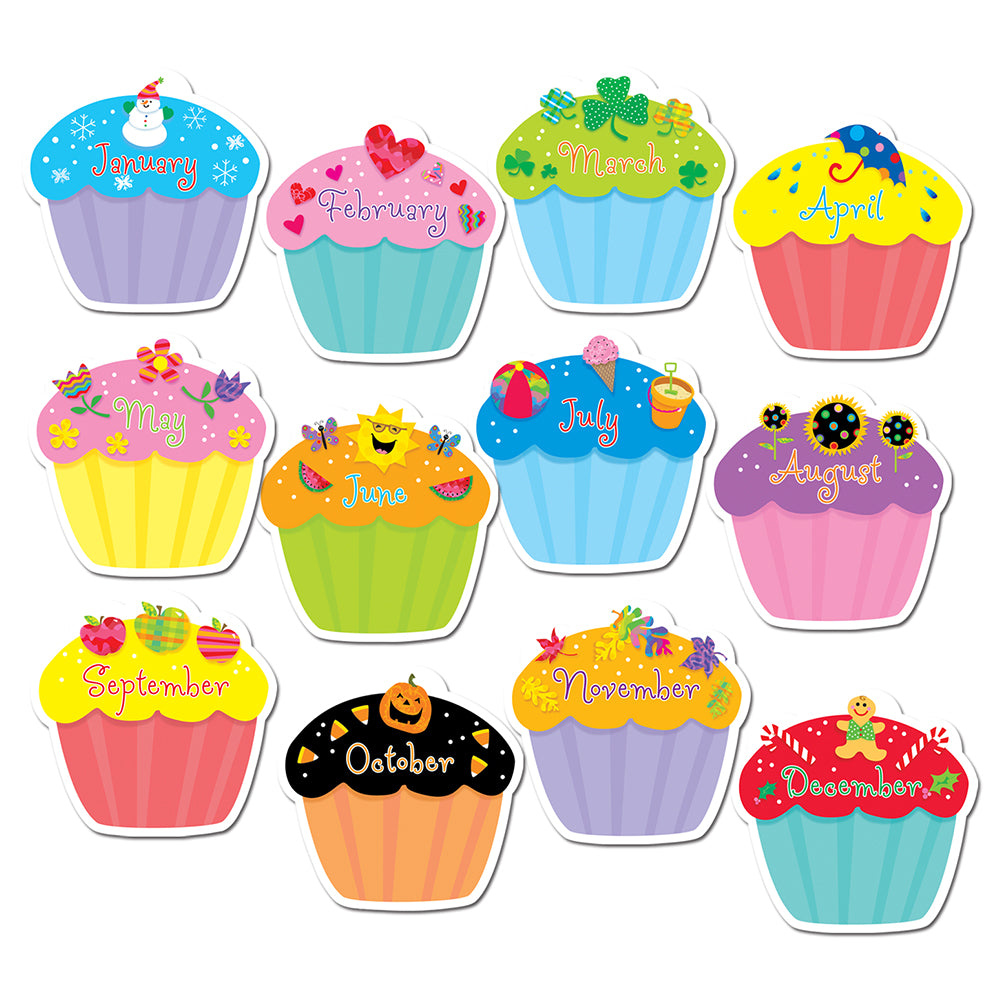Cupcakes 10" Jumbo Designer Cut-Outs