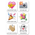 Emoji Fun Holidays and Special Events Calendar Cover-Ups