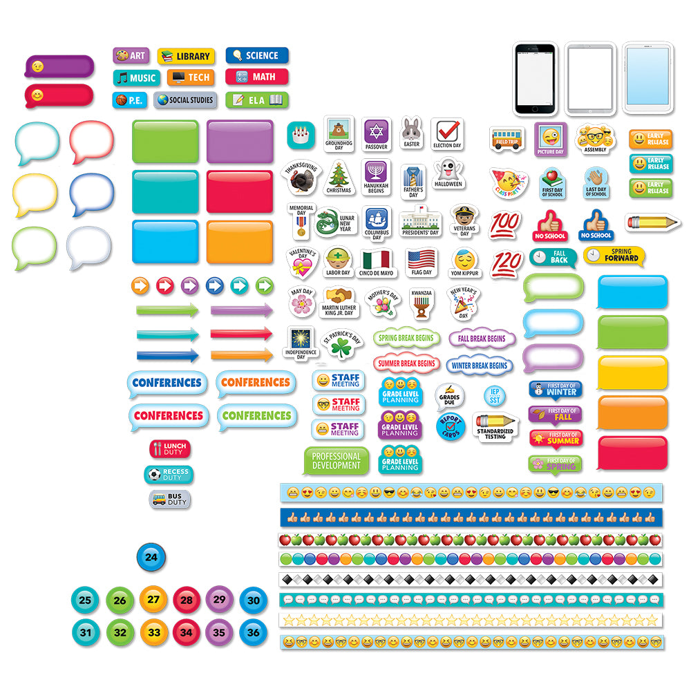 Emoji Fun Lesson Planner Stickers