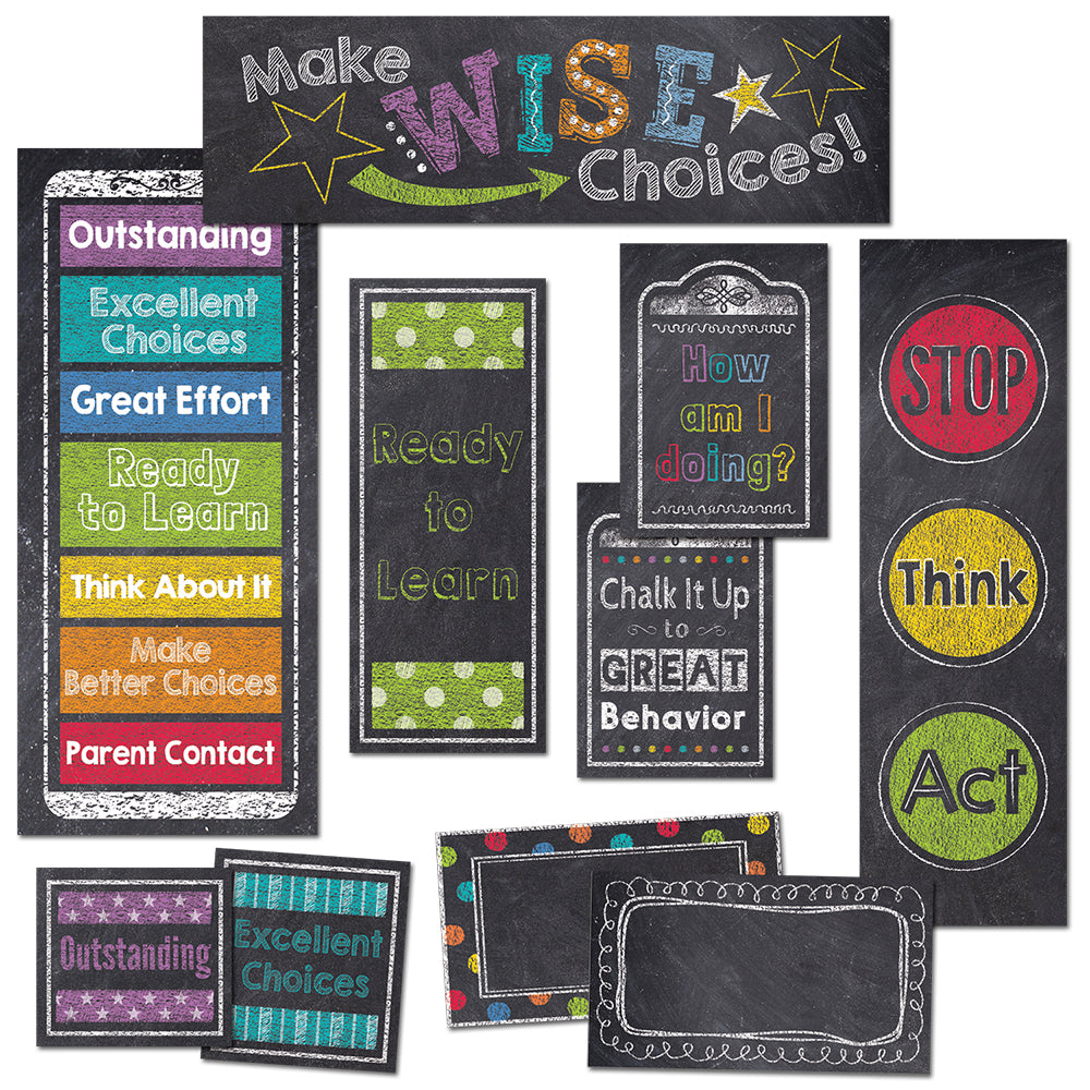 Chalk It Up! Behavior Clip Chart Mini Bulletin Board