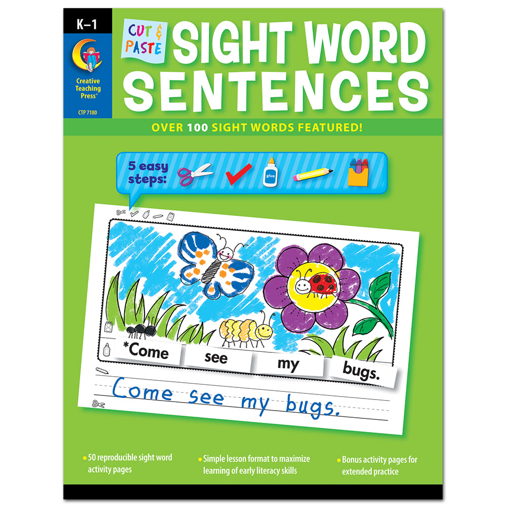 Cut & Paste Sight Words Sentences