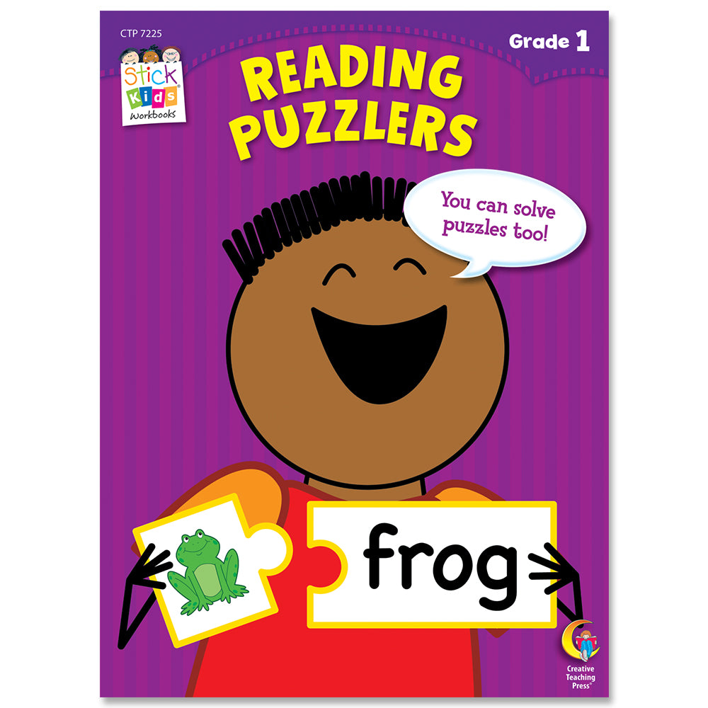 Reading Puzzlers Stick Kids Workbook, Grade 1 eBook
