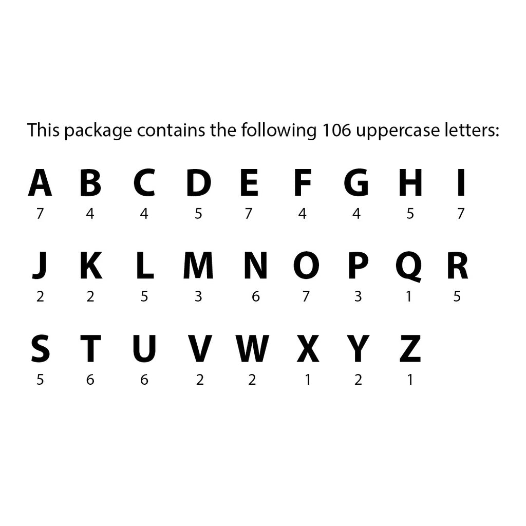 Gold Mylar Balloon 6" Uppercase Designer Letters
