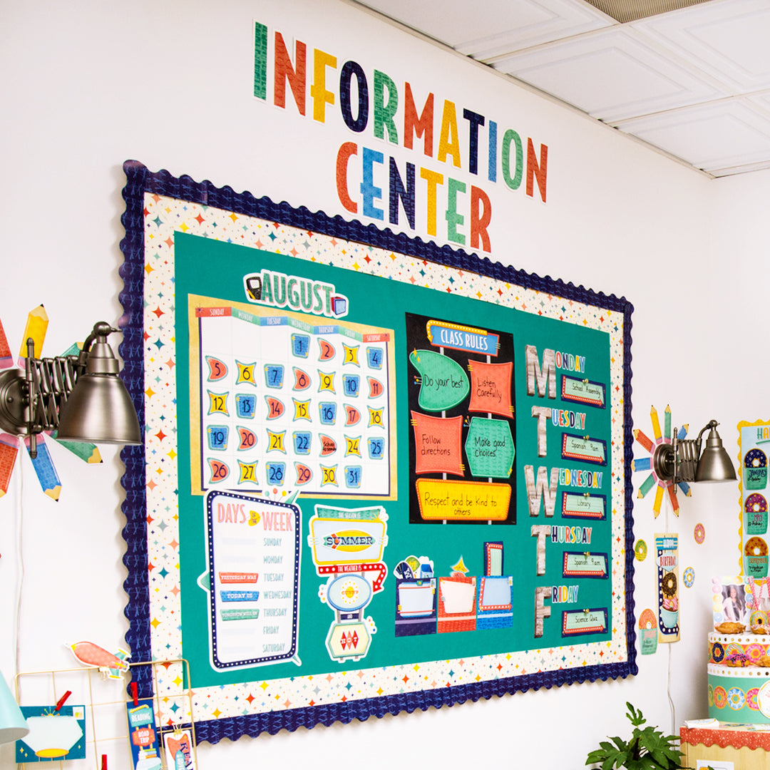 Mid-Century Mod Retro Patterns 7" Designer Letters