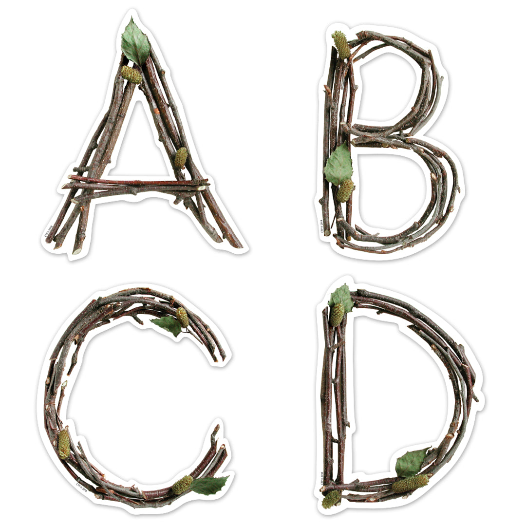 Rustic Twigs 6" Designer Letters