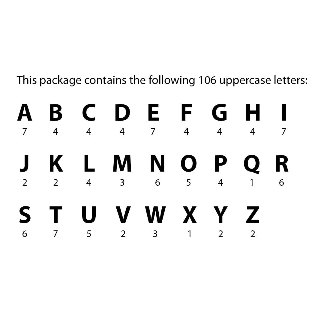 Rustic Twigs 6" Designer Letters