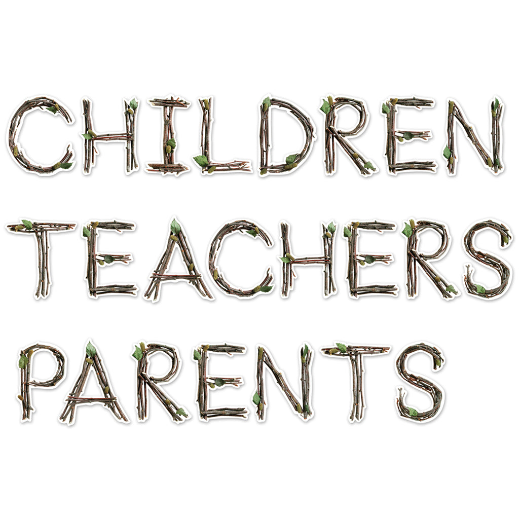 Rustic Twigs 6" Designer Letters