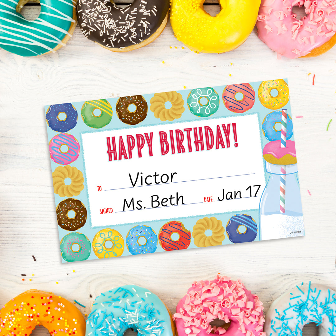 Mid-Century Mod Happy Birthday Award