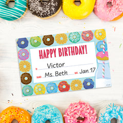 Mid-Century Mod Happy Birthday Award