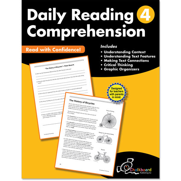 Daily Reading Comprehension Workbook, Grade 4