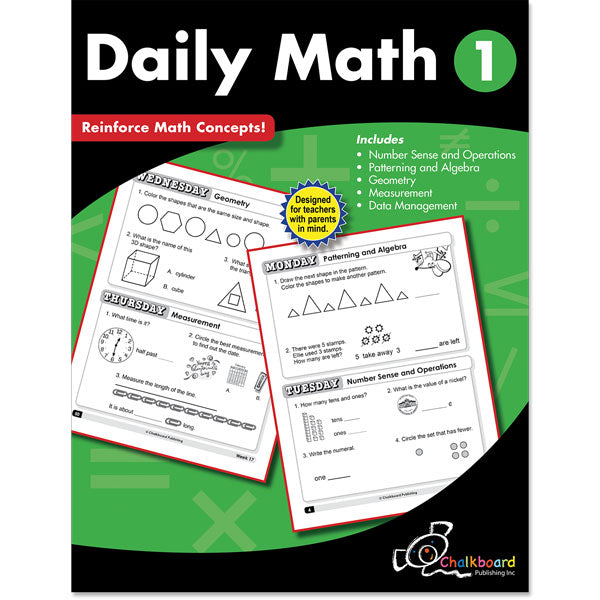 Daily Math Workbook, Grade 1