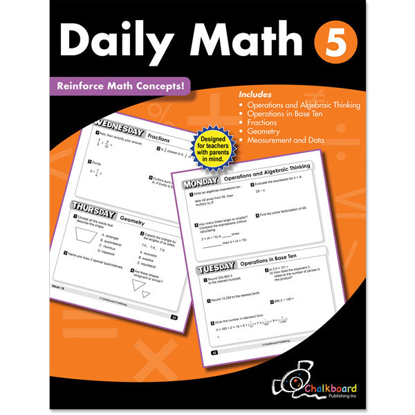 Daily Math Workbook, Grade 5 – Creative Teaching Press