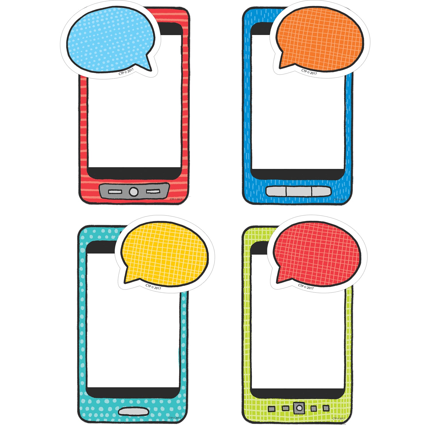 Student Smartphones 6" Designer Cut-Outs