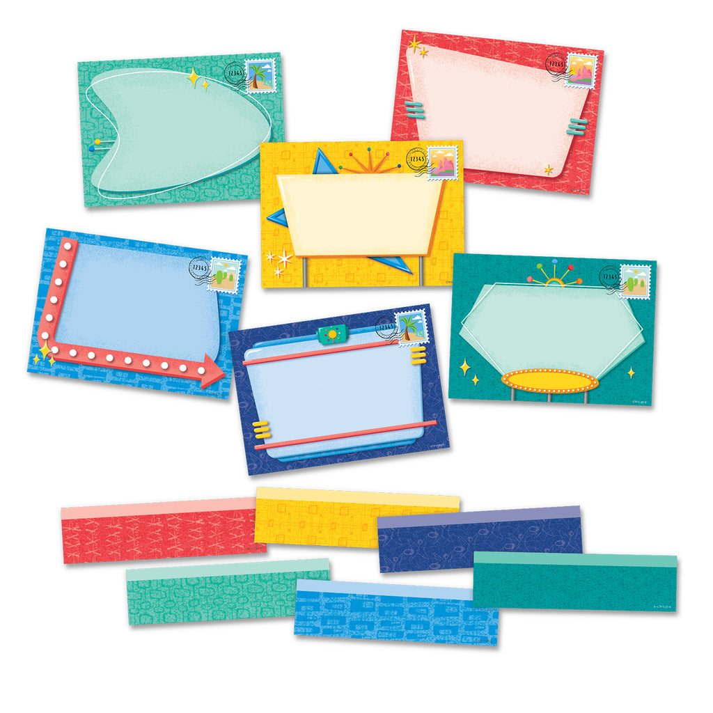 Mid-Century Mod Postcards 6" Designer Cut-Outs