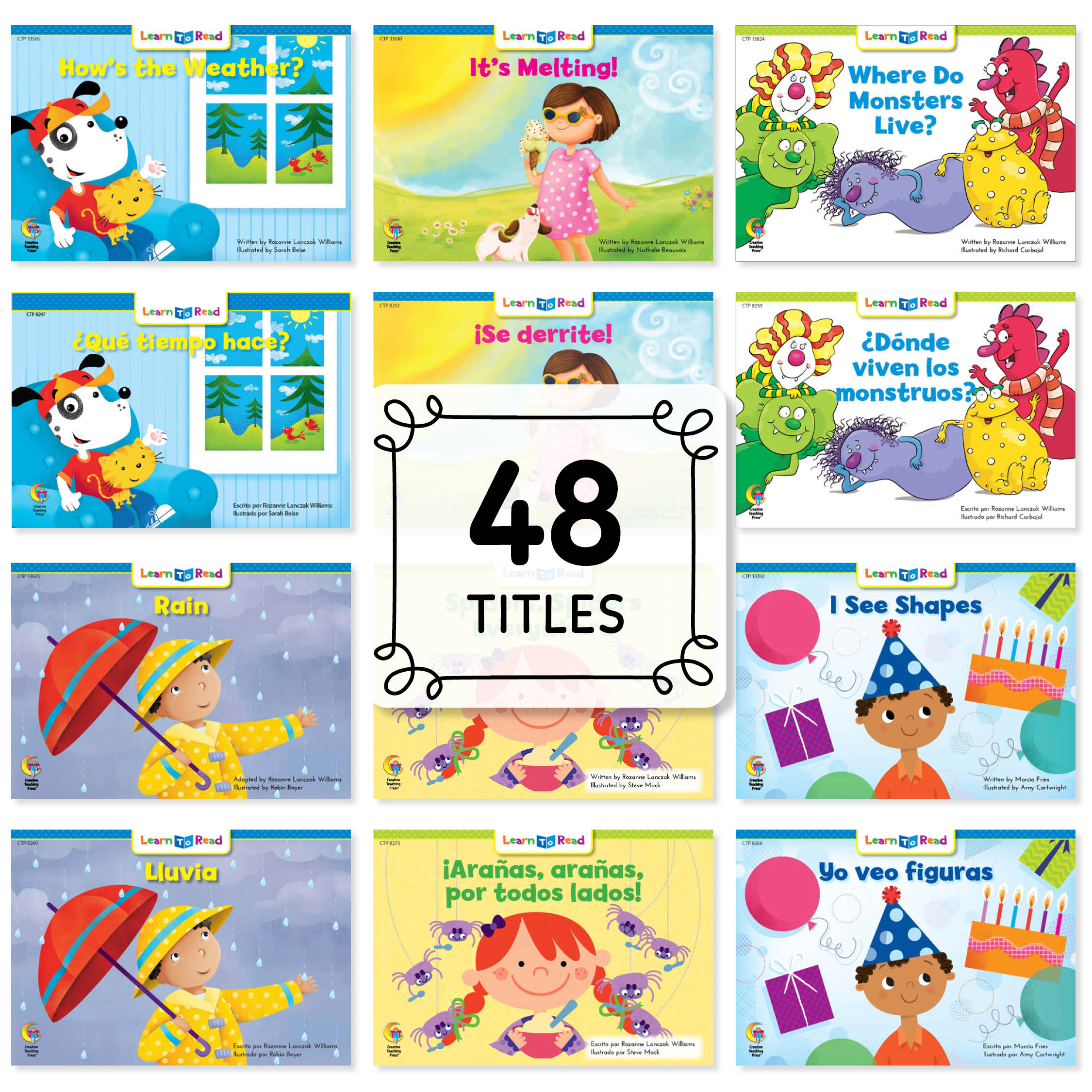 Spanish & English Variety Pack - 96 Books (1 each of 96 Titles)