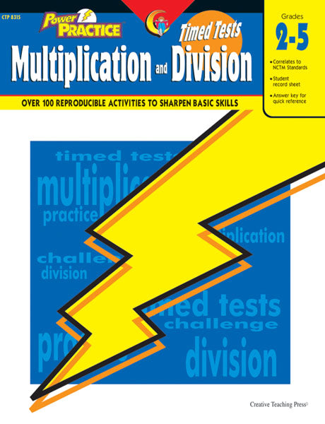 Power Practice: Math Timed Tests: Multiplication and Division, eBook ...
