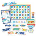 Mid-Century Mod Calendar Set Bulletin Board