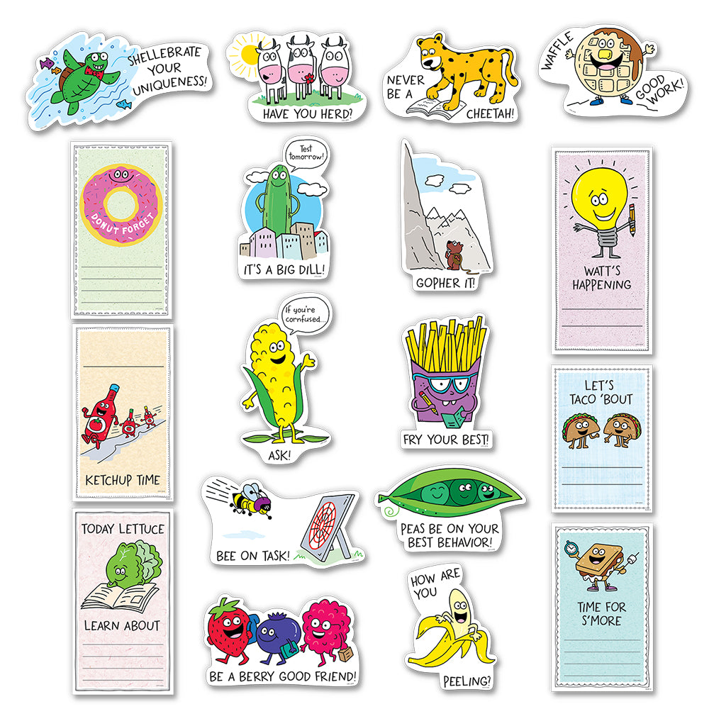So Much Pun! Positive Phrases and Reminders Mini Bulletin Board