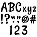 Stylish Black 4" Designer Letters