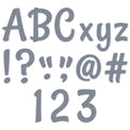 Stylish Charcoal Gray 4" Designer Letters