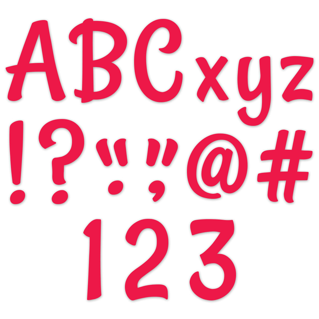 Stylish Poppy Red 4" Designer Letters