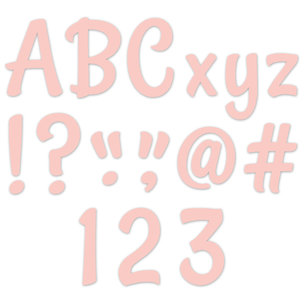 Stylish Blush 4" Designer Letters