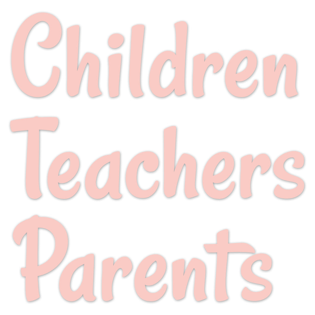 Stylish Blush 4" Designer Letters