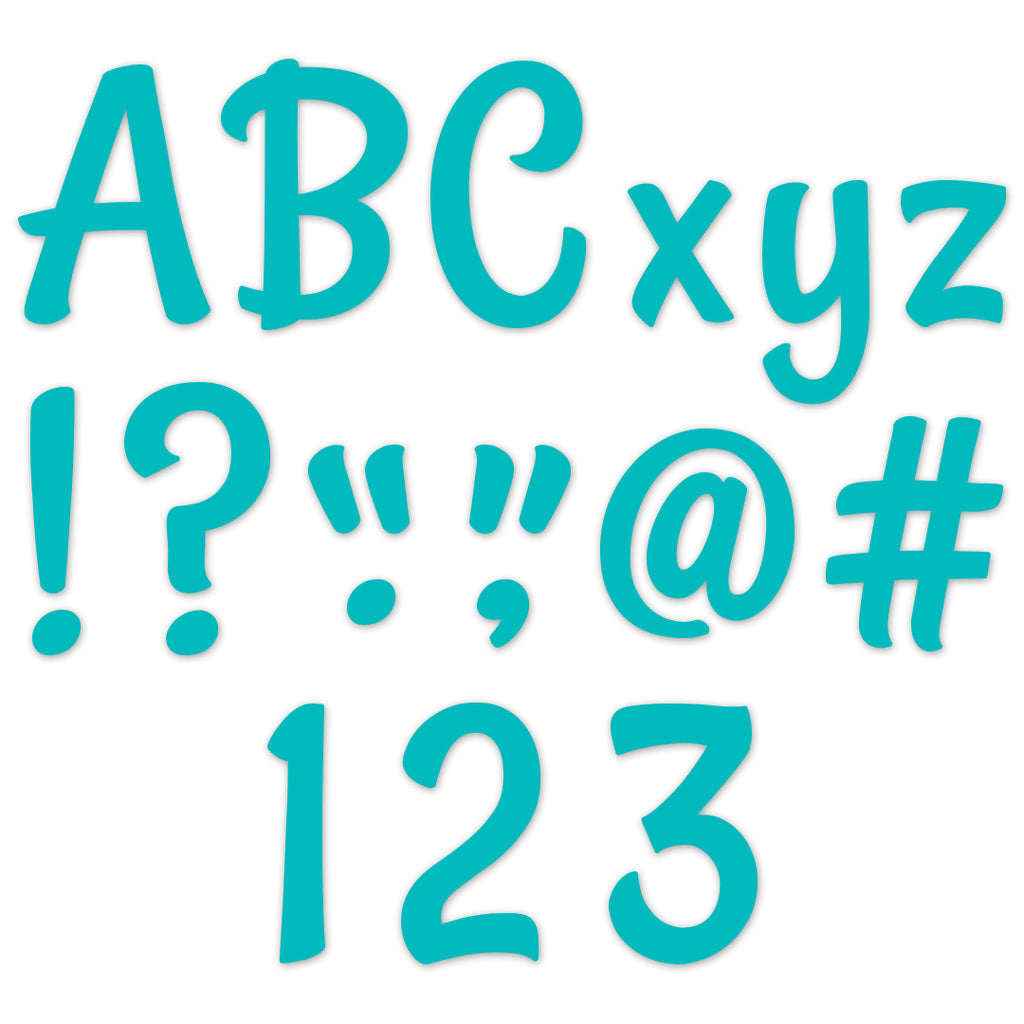 Stylish Turquoise 4" Designer Letters