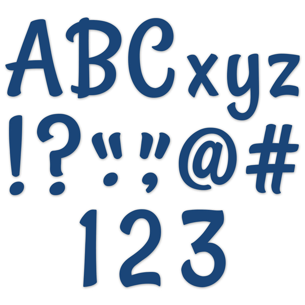 Stylish Blue 4" Designer Letters