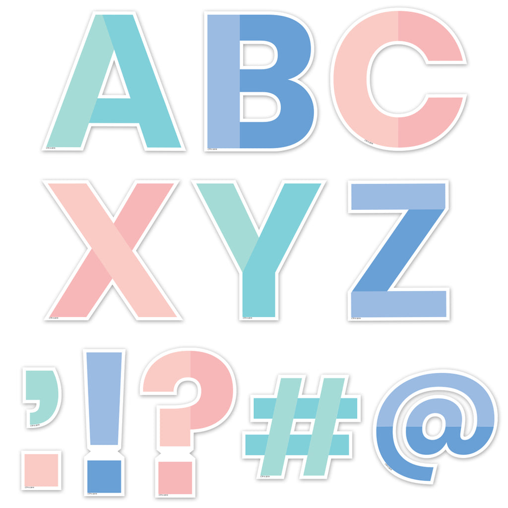 Color Block 5" Designer Letters