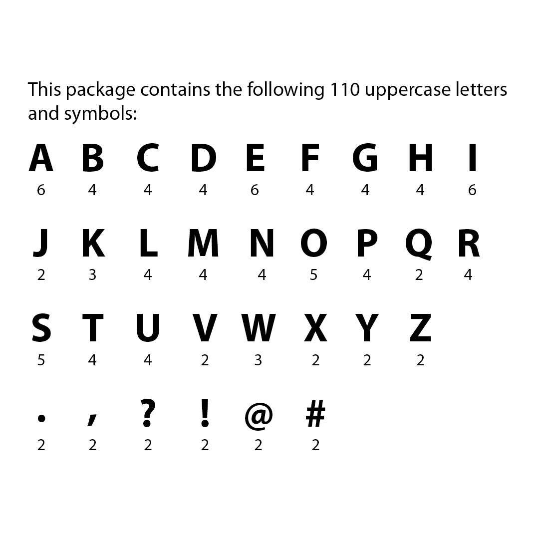 Color Block 5" Designer Letters