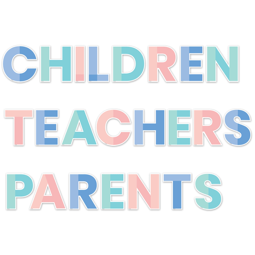 Color Block 5" Designer Letters