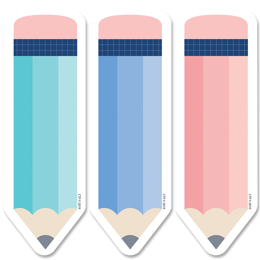 Calm & Cool Pencils 6" Designer Cut-Outs
