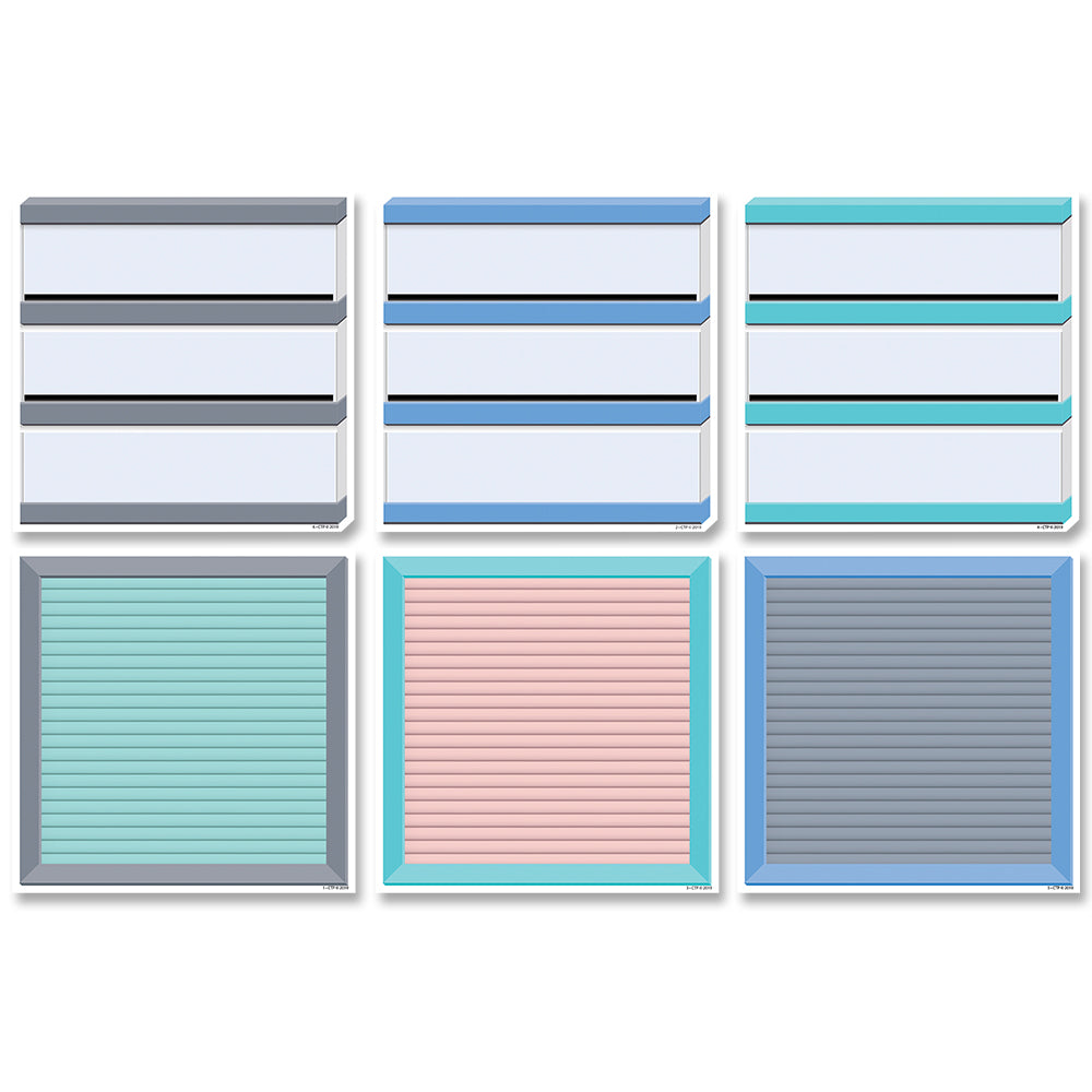 Calm & Cool Letter & Light Boards 6" Designer Cut-Outs