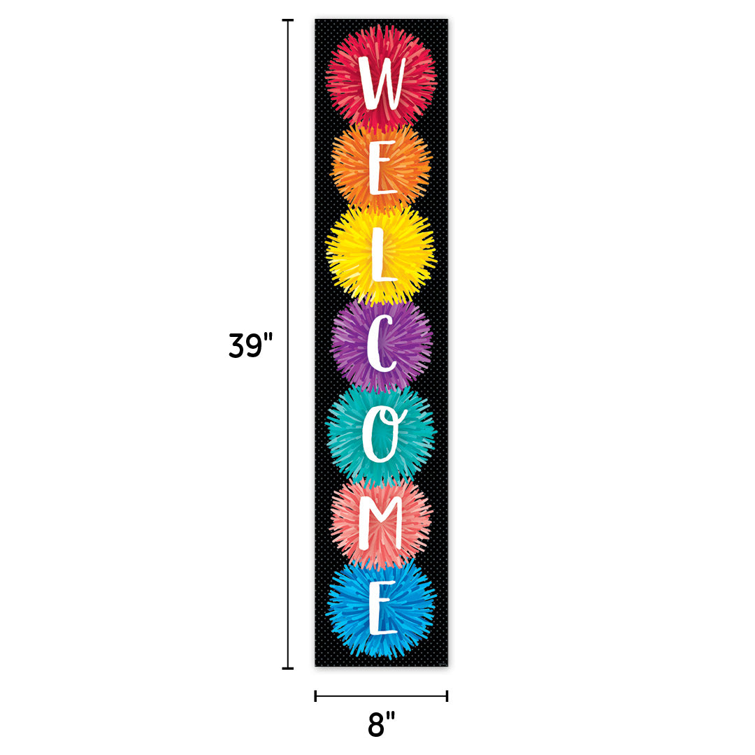 Pom-Poms Welcome Banner