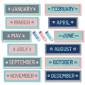 Calm & Cool Months of the Year Mini Bulletin Board