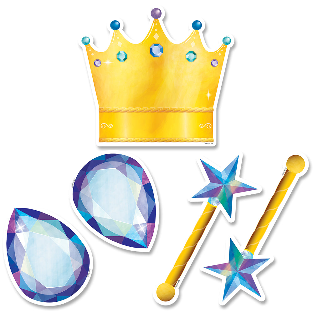 Mystical Magical Crowns and Jewels 6" Designer Cut-Outs