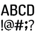Black Letter Board 5" Uppercase Designer Letters