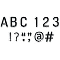 Black Letter Board 1" Uppercase Letter Stickers