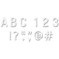 White Letter Board 1" Uppercase Letter Stickers