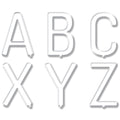 White Letter Board 2" Uppercase Letter Stickers