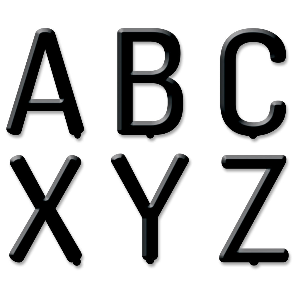 Black Letter Board 2" Uppercase Letter Stickers