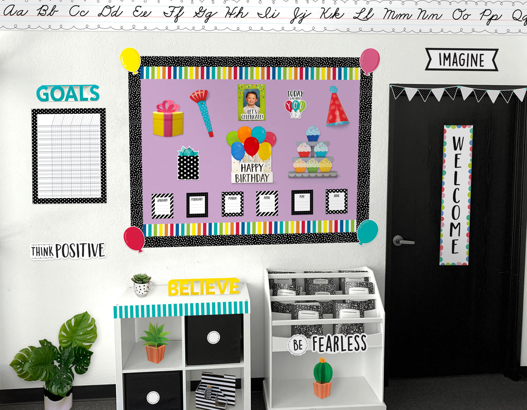3D Pop Happy Birthday Bulletin Board