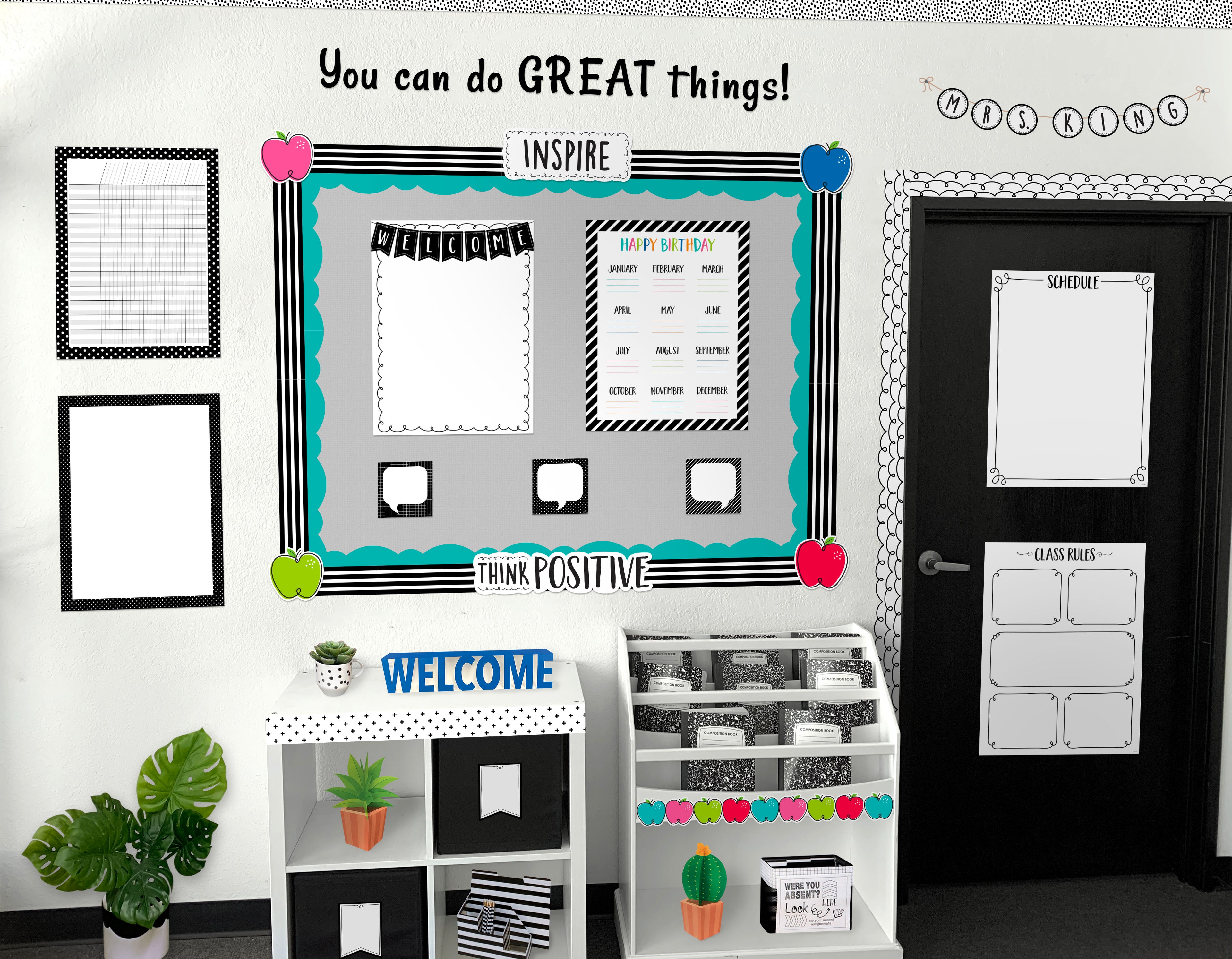 Motivational Headlines Mini Bulletin Board