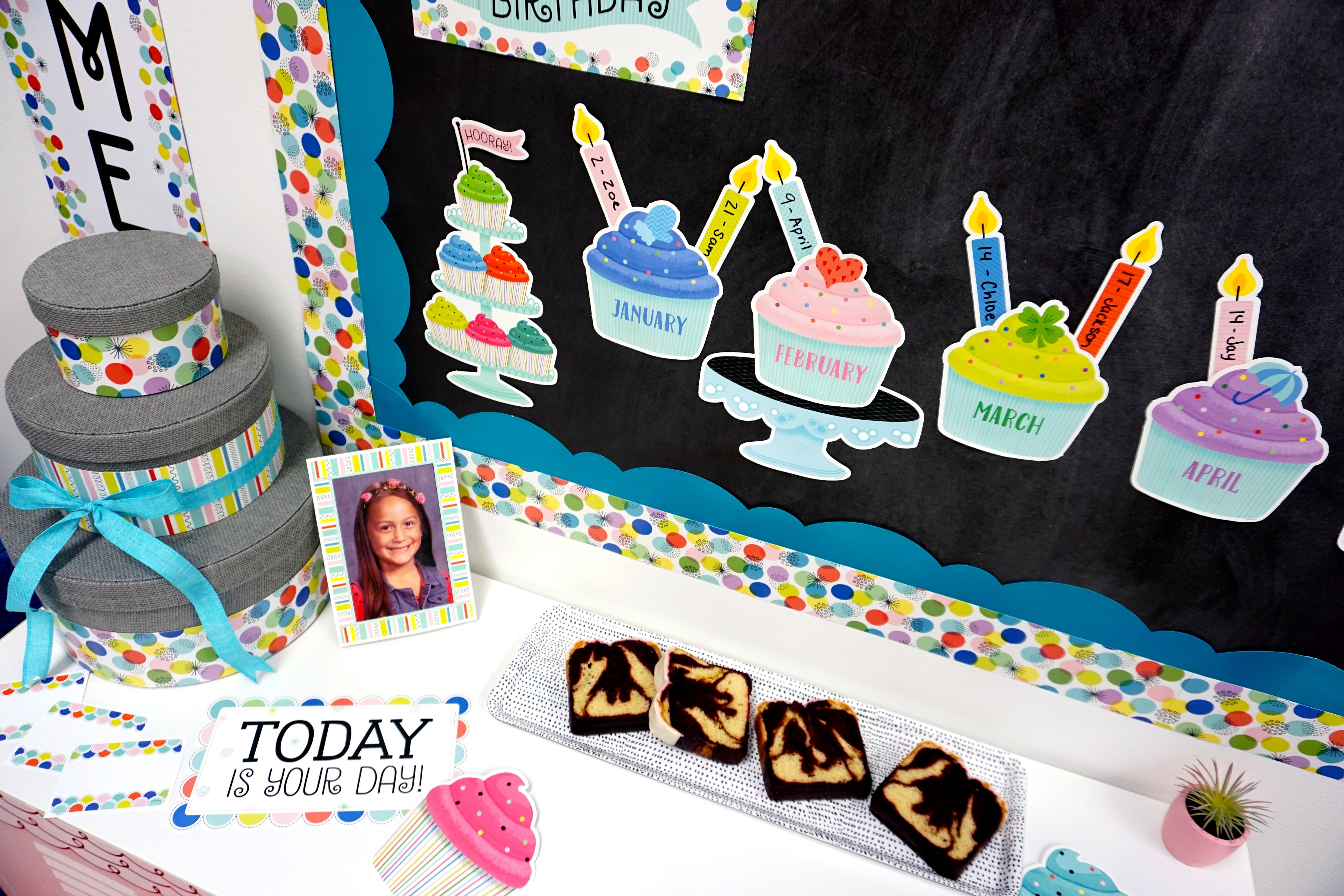 Color Pop Birthday Mini Bulletin Board
