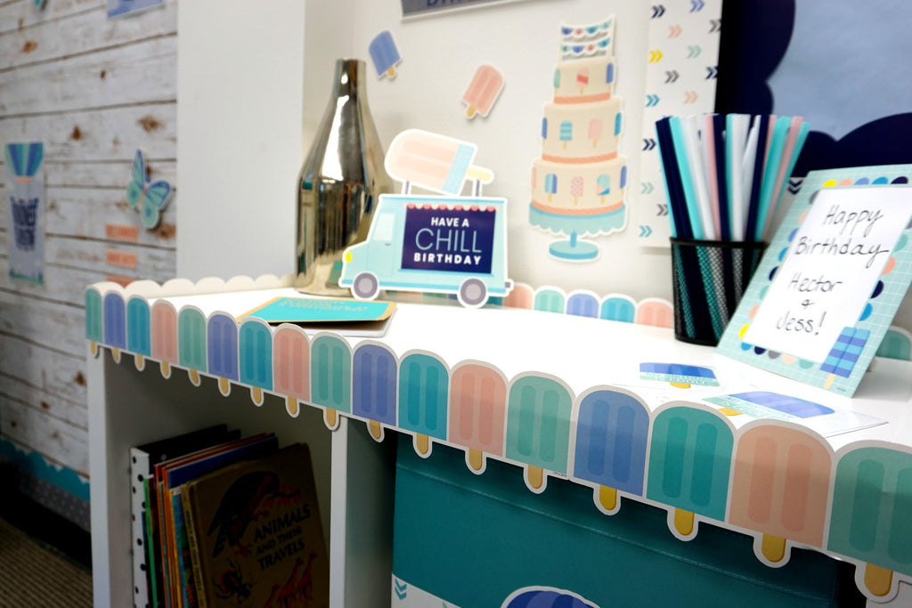 Calm & Cool Happy Birthday Mini Bulletin Board