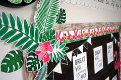 Palm Paradise Flamingo Fun Bulletin Board